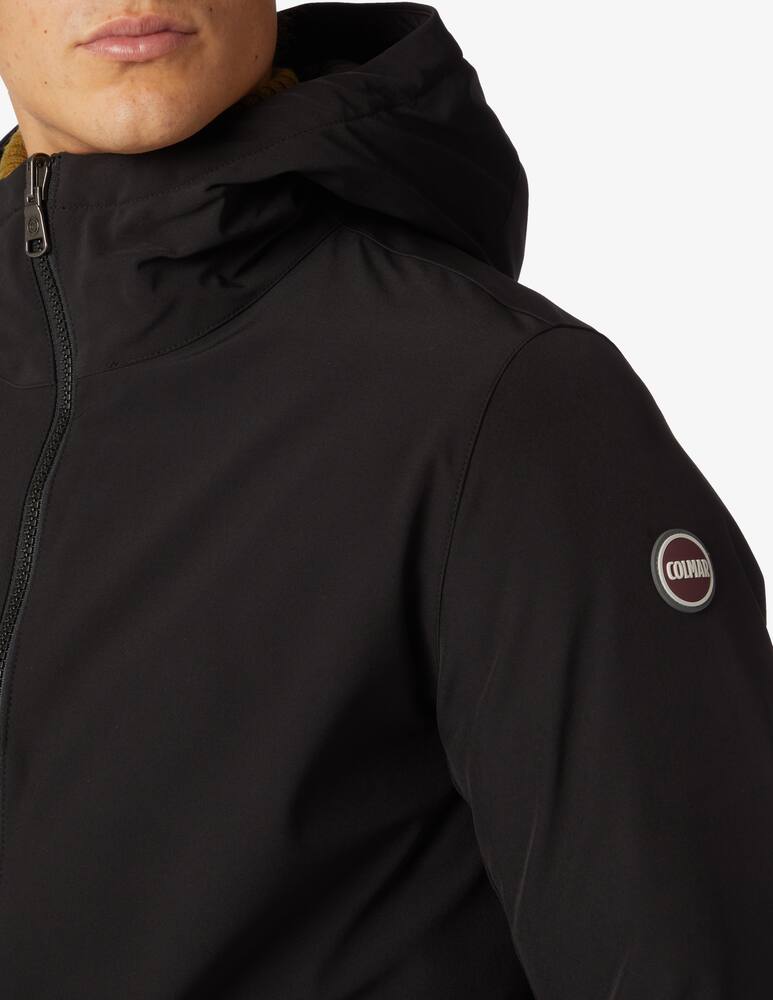 rinascente Colmar Softshell hooded jacket - Black