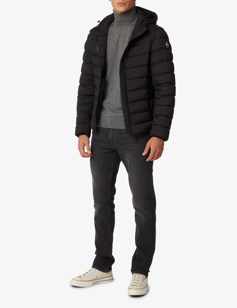 rinascente Colmar Stretch heavy hooded jacket - Black