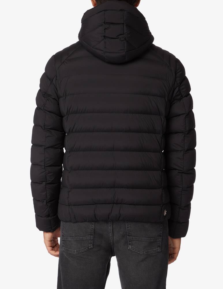 rinascente Colmar Stretch heavy hooded jacket - Black
