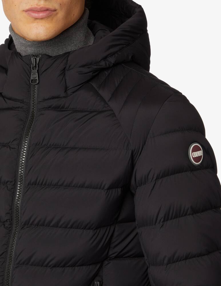 rinascente Colmar Stretch heavy hooded jacket - Black