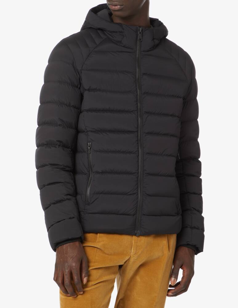 rinascente Colmar Stretch heavy hooded jacket - Black