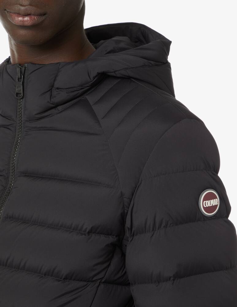 rinascente Colmar Stretch heavy hooded jacket - Black