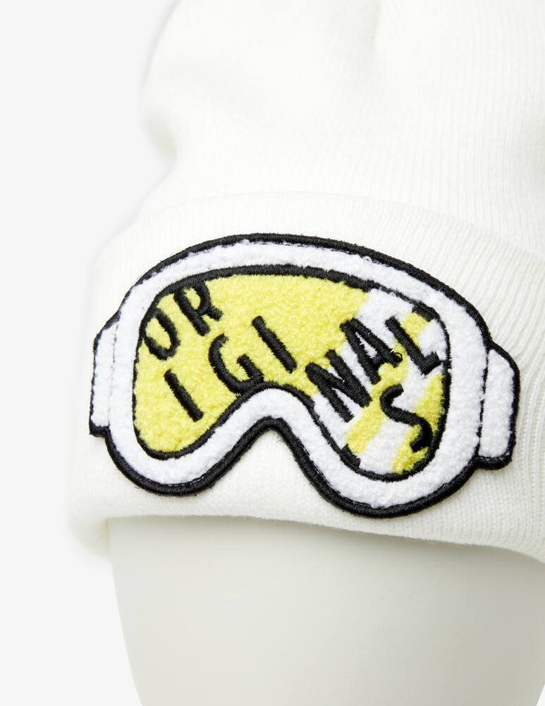 rinascente Colmar Beanie patch varsity - White