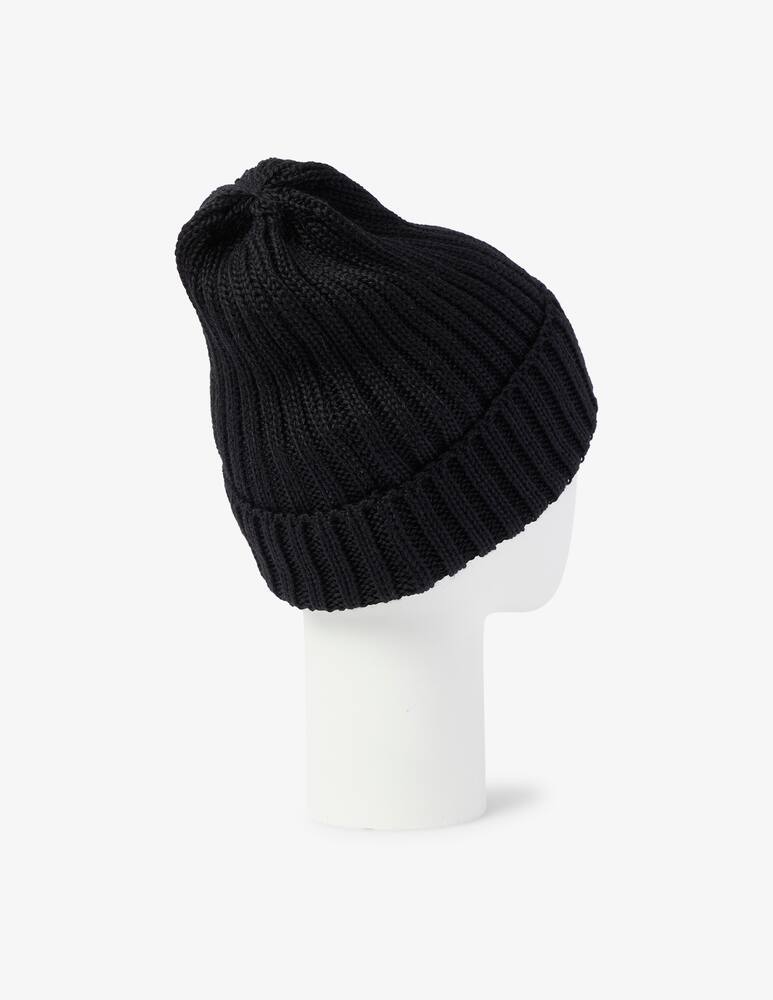 rinascente Colmar Cappello beanie a coste con logo - Nero