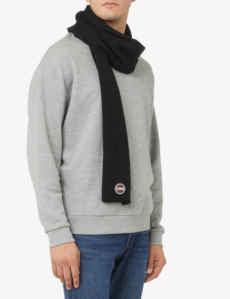 rinascente Colmar Sciarpa a coste con logo - Nero