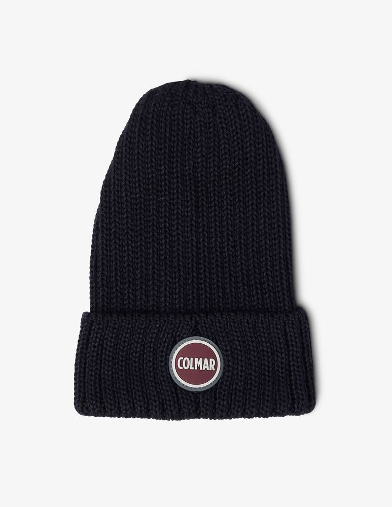 rinascente Colmar Cappello beanie a coste con logo - Nero