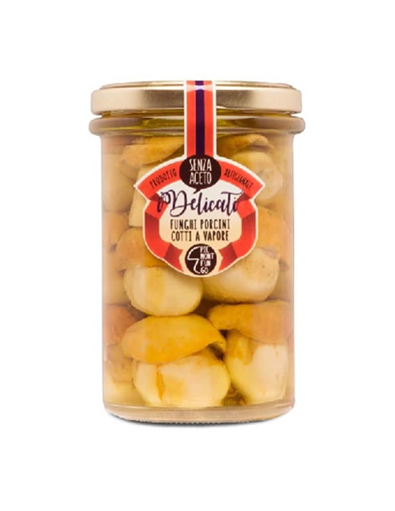 Piemont Fungo Jar of whole porcini mushrooms in olive oil - picture 1 Piemont Fungo Jar of whole porcini mushrooms in olive oil - picture 1