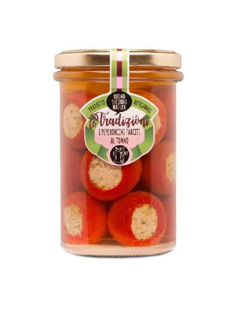 Piemont Fungo Peperoncini Farciti con Capperi Acciughe e Tonno - immagine 1 Piemont Fungo Peperoncini Farciti con Capperi Acciughe e Tonno - immagine 1