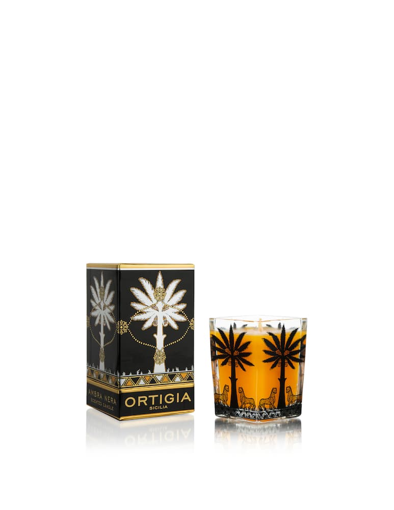 Ortigia Ambra Nera candela quadrata grande - immagine 2 Ortigia Ambra Nera candela quadrata grande - immagine 2