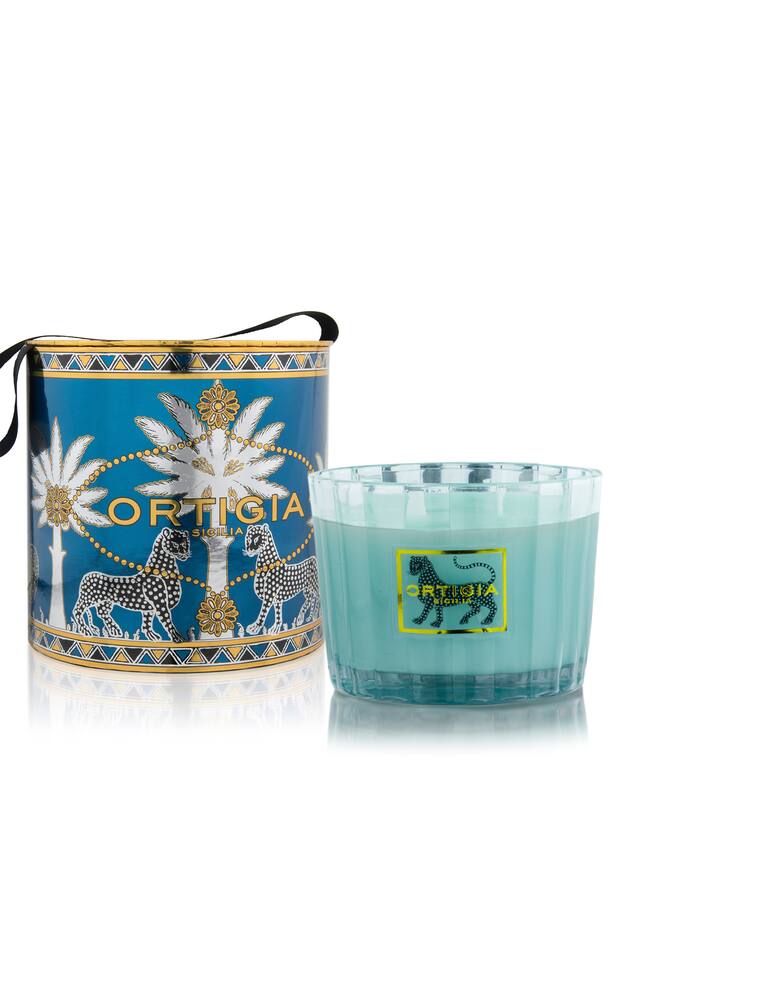 rinascente Ortigia Florio candela a 4 stoppini - Azzurro