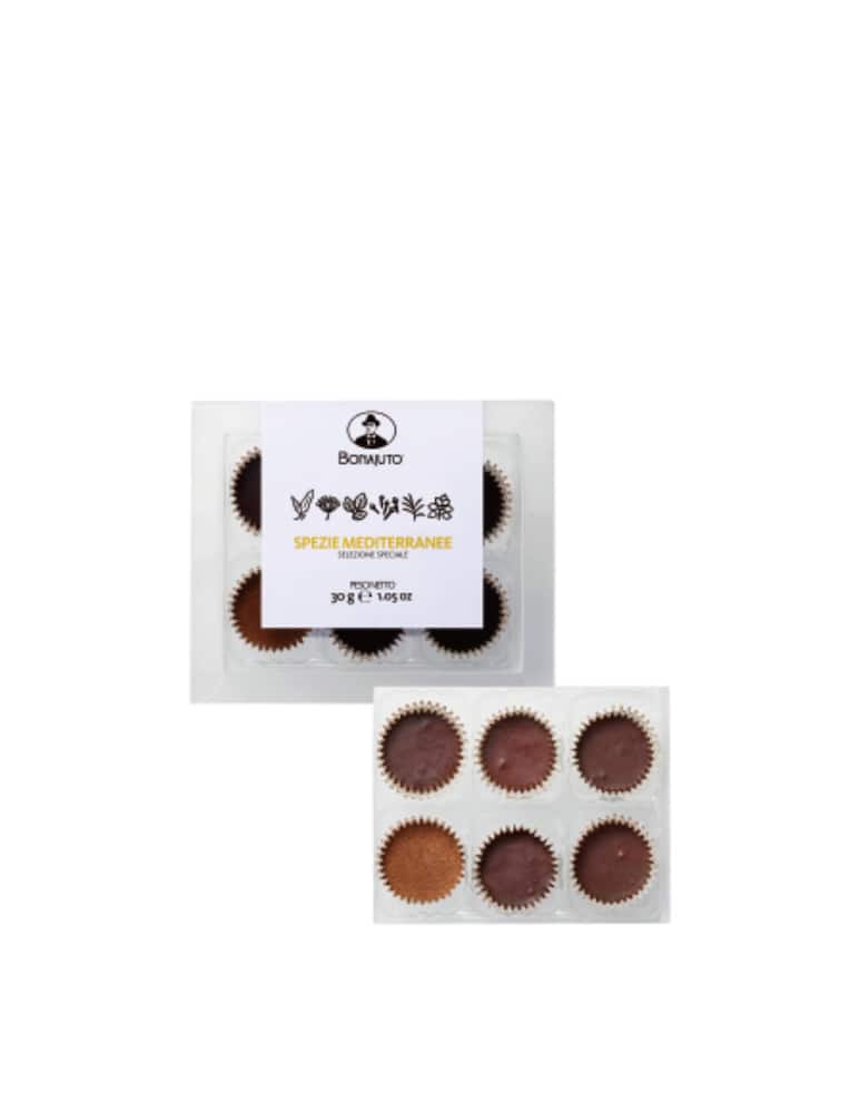 Bonajuto Cioccolatini alle spezie mediterranee 30g - immagine 1 Bonajuto Cioccolatini alle spezie mediterranee 30g - immagine 1