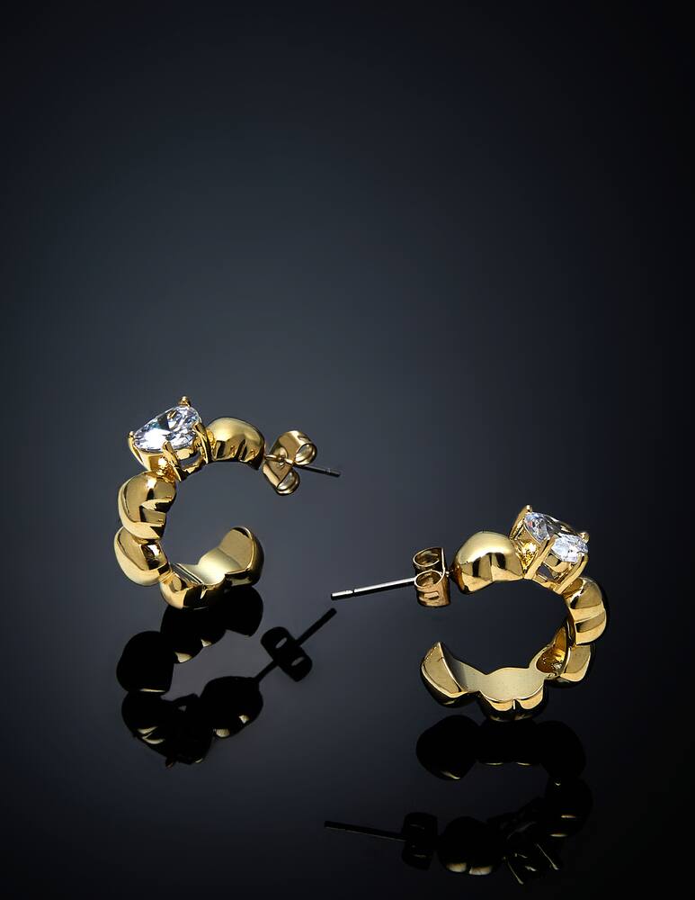 rinascente Chiara Ferragni Heart stones earrings