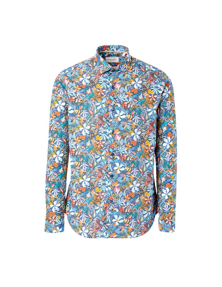 rinascente Tintoria Mattei Jungle print shirt - multi