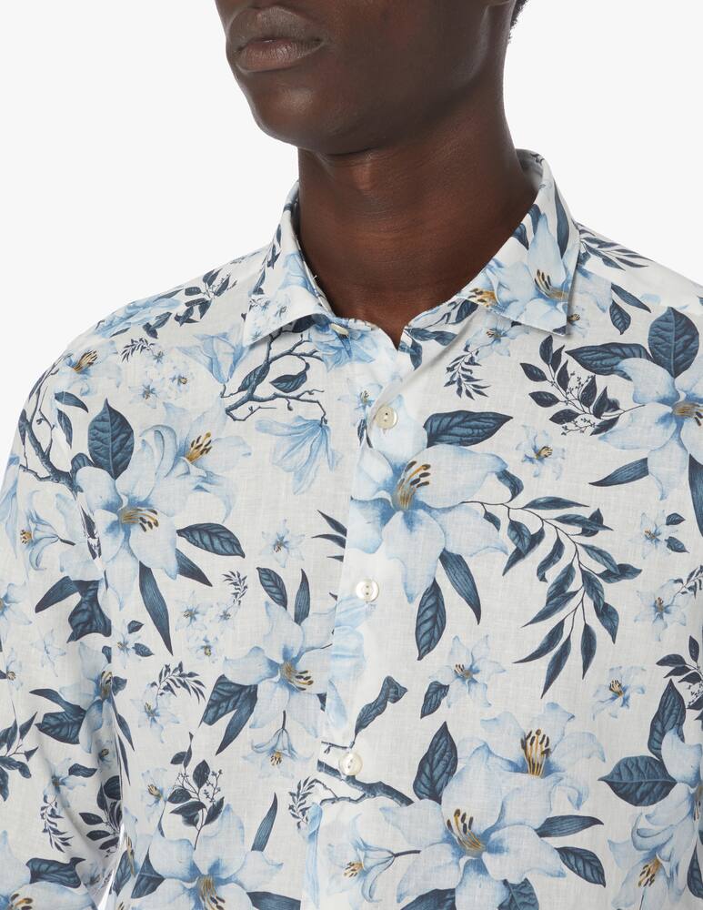 rinascente Tintoria Mattei Flowe print shirt - multi