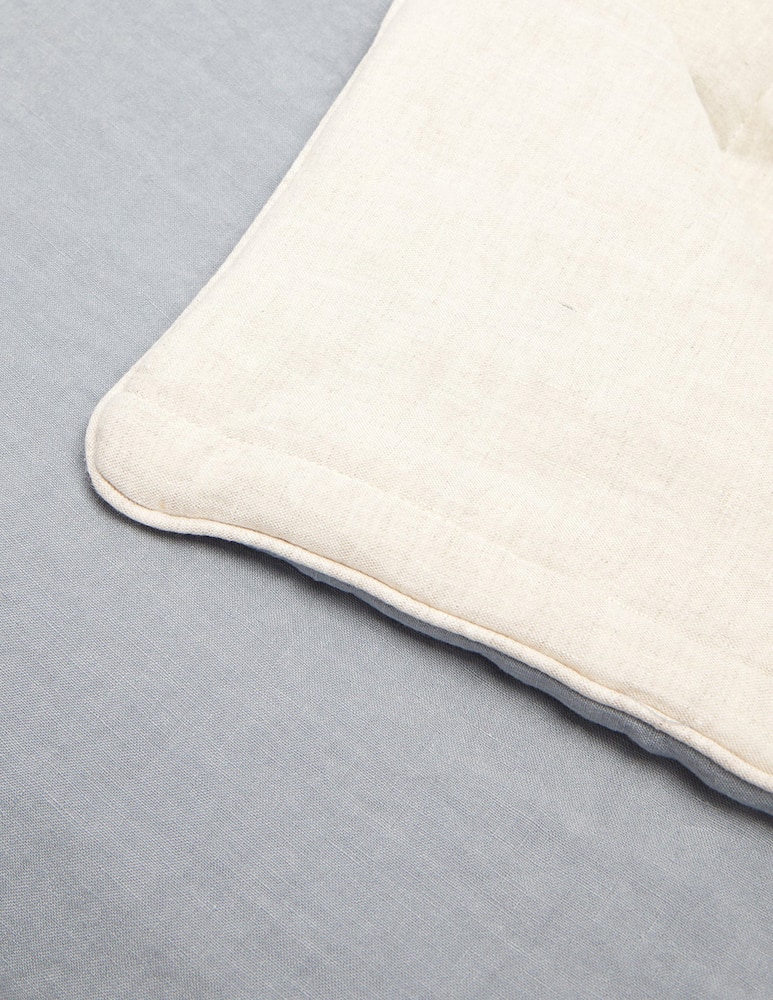 rinascente Once Milano Linen blanket with piping 140x220