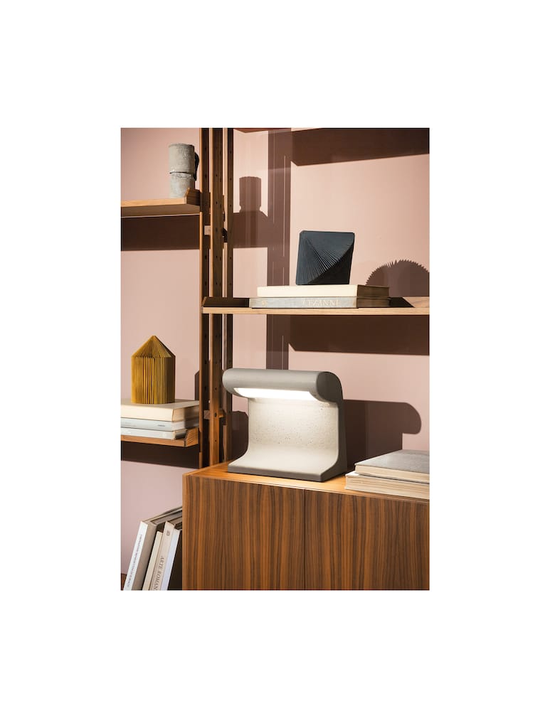 rinascente Nemo Borne Béton Petite Lampada da Tavolo - Beige