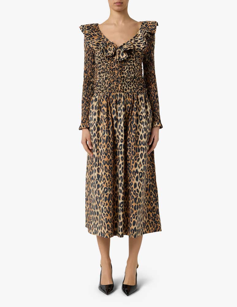 rinascente Damson Madder Abito midi arricciato Harper