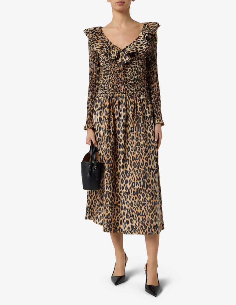 rinascente Damson Madder Abito midi arricciato Harper