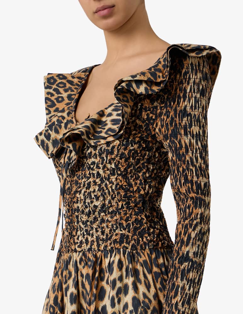 rinascente Damson Madder Abito midi arricciato Harper