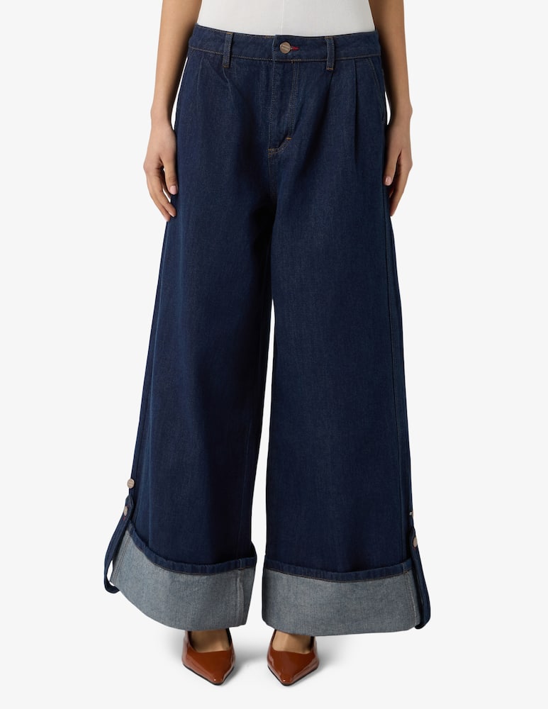 rinascente Damson Madder Jeans ampi con pinces Wylie
