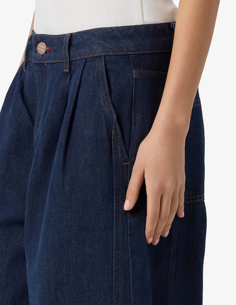 rinascente Damson Madder Jeans ampi con pinces Wylie