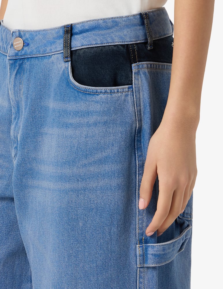 rinascente Damson Madder Drew wide leg jeans