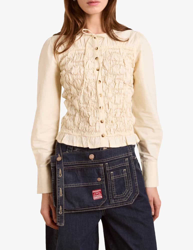 rinascente Damson Madder Blusa a punto smock Elliana