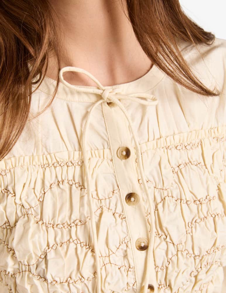 rinascente Damson Madder Blusa a punto smock Elliana