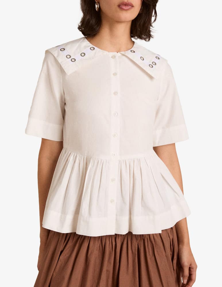 rinascente Damson Madder Blusa con occhielli Cyrus