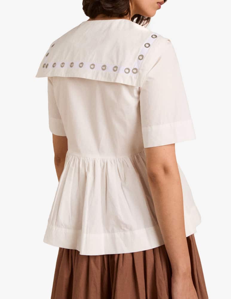 rinascente Damson Madder Blusa con occhielli Cyrus