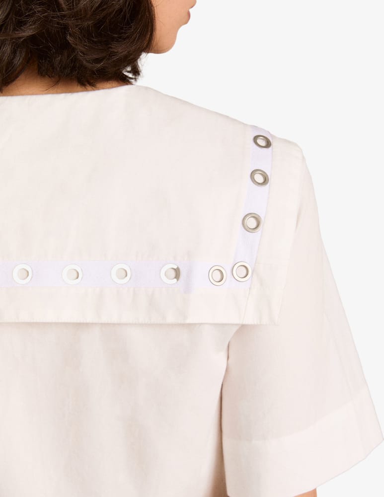 rinascente Damson Madder Blusa con occhielli Cyrus