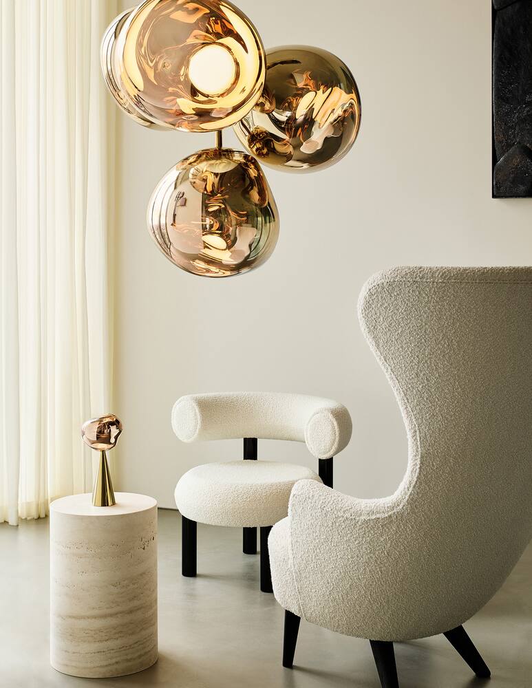 Tom Dixon Chandelier Melt Piccolo Oro LED CB - immagine 2 Tom Dixon Chandelier Melt Piccolo Oro LED CB - immagine 2