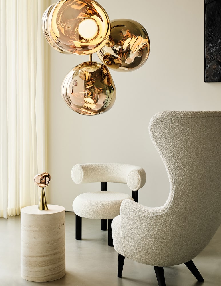 rinascente Tom Dixon Melt Chandelier Piccolo Oro LED CB
