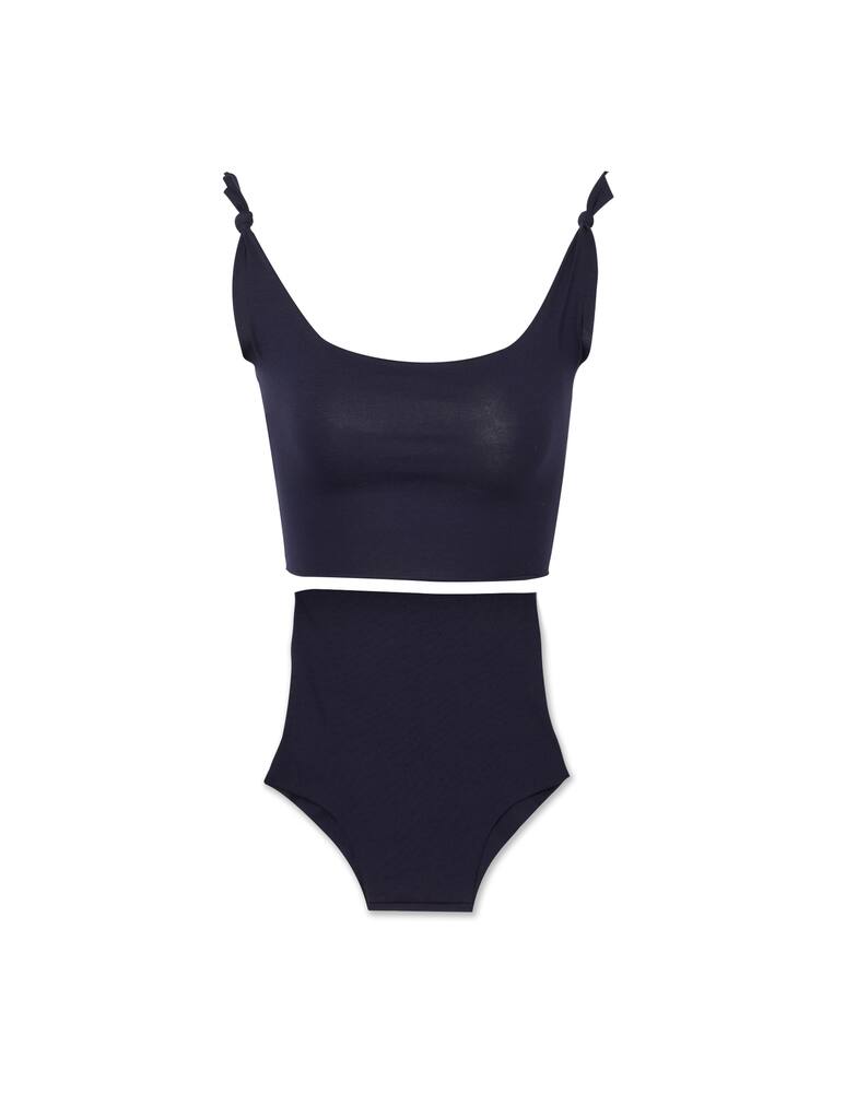 rinascente Isole e vulcani High-waisted bikini with application - blue