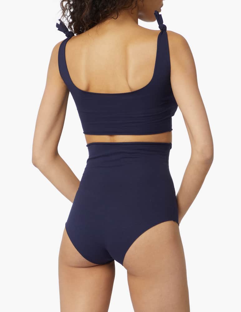 rinascente Isole e vulcani High-waisted bikini with application - blue