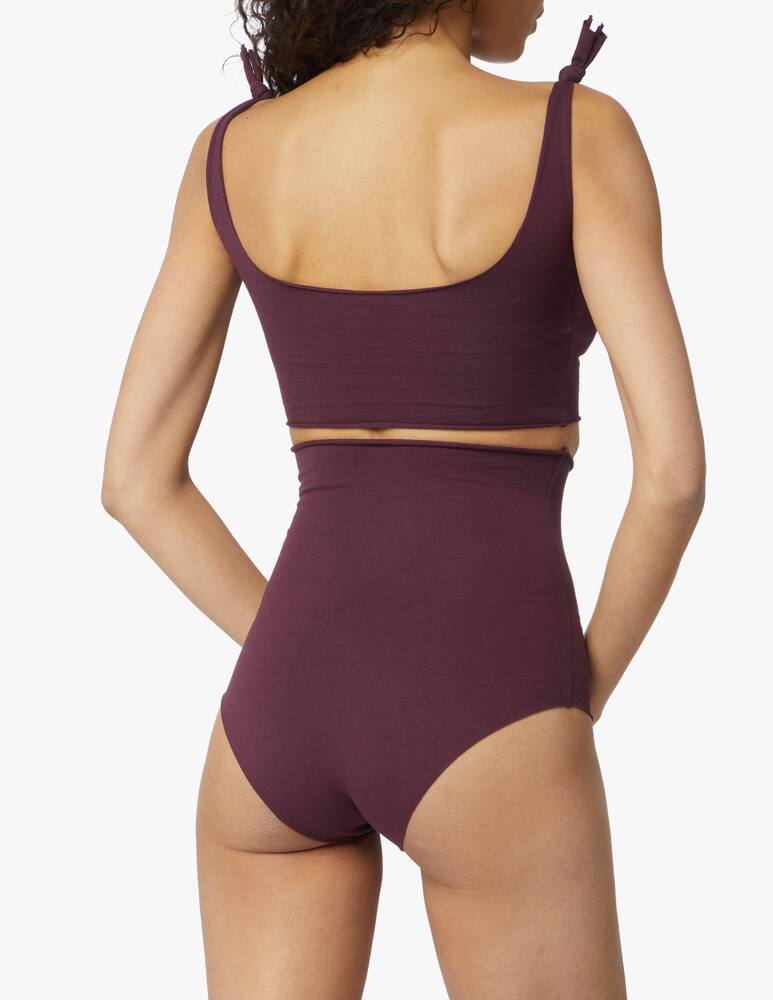 rinascente Isole e vulcani High-waisted bikini with application - violet