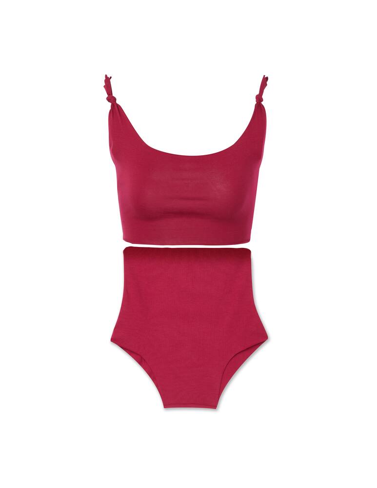 rinascente Isole e vulcani High-waisted bikini with application - red