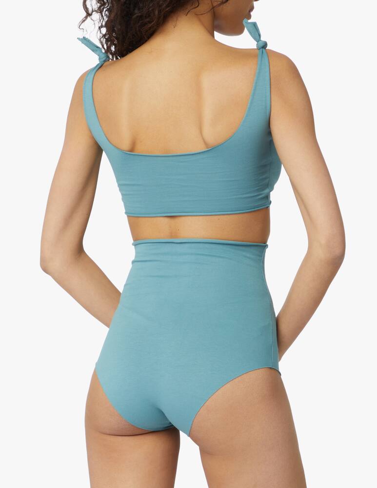 rinascente Isole e vulcani Bikini a vita alta con applicazione - petrolio