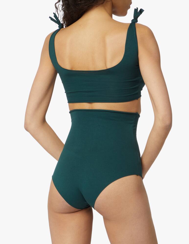 rinascente Isole e vulcani High-waisted bikini with application - teal