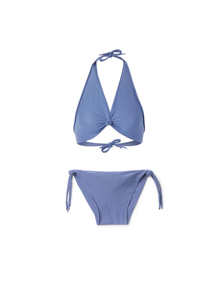 rinascente Isole e vulcani Bikini vela slip fiocchi - azzurro