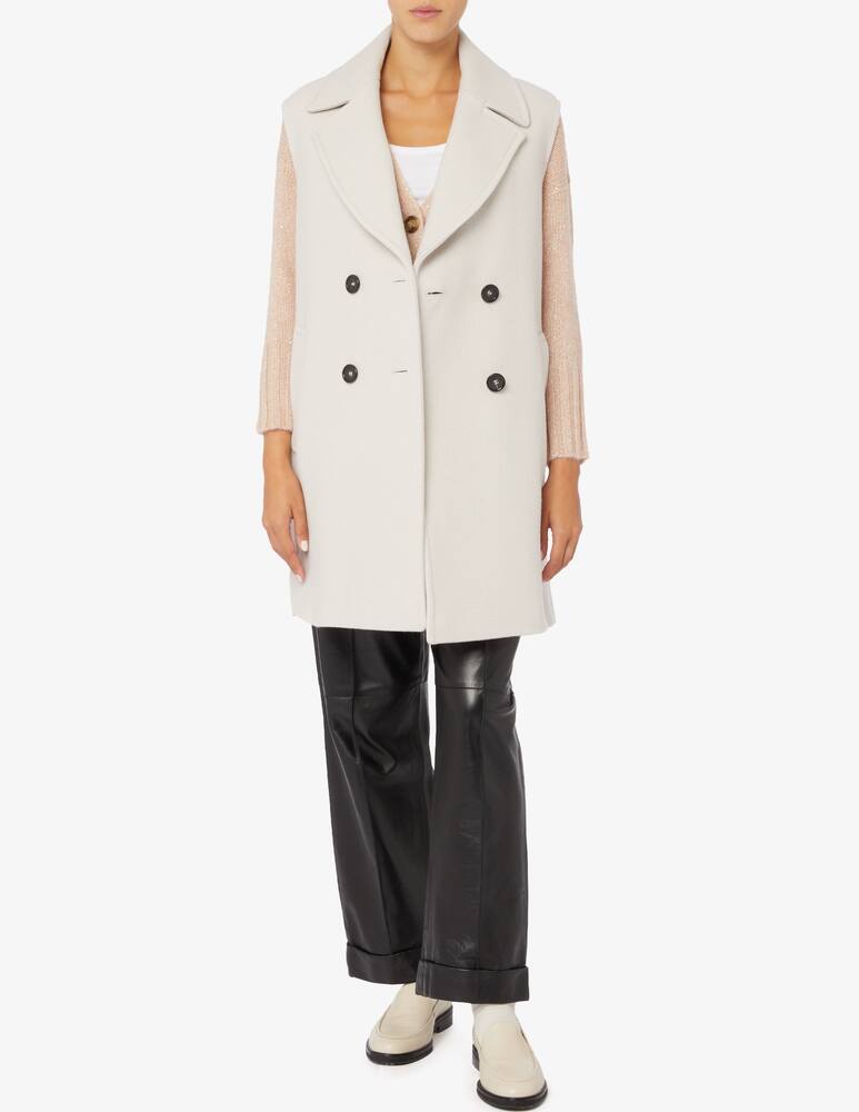Cinzia Rocca Gilet lungo in misto lana - immagine 2 Cinzia Rocca Gilet lungo in misto lana - immagine 2
