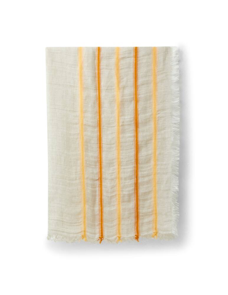 Altea Sciarpa lino cotone 90x180 riga - giallo - immagine 1 Altea Sciarpa lino cotone 90x180 riga - giallo - immagine 1