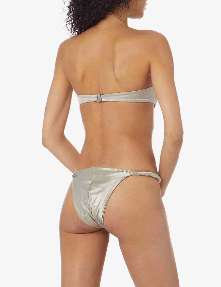 rinascente Isa Boulder Top bikini - argento