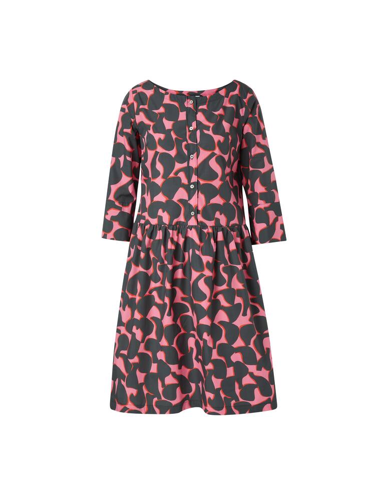 Rosso35 Cotton midi dress - fuchsia - picture 5 Rosso35 Cotton midi dress - fuchsia - picture 5