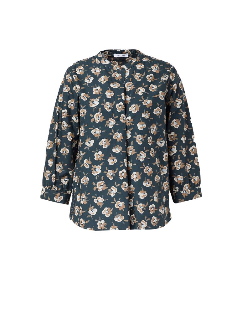 rinascente Rosso35 Cotton blouse with floral print - green