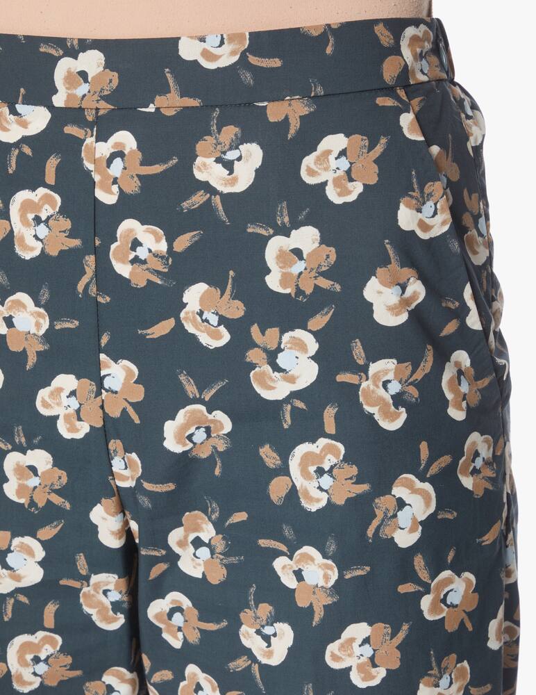 rinascente Rosso35 Pantaloni culotte in cotone - petrolio