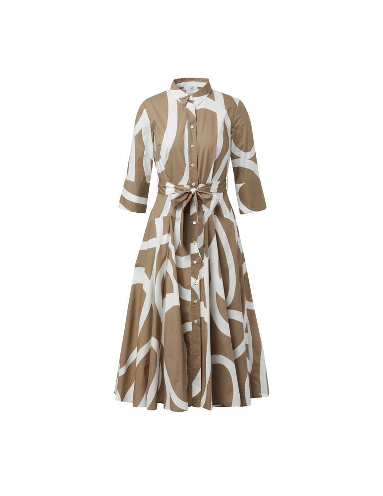 rinascente Rosso35 Abito midi  in cotone - beige