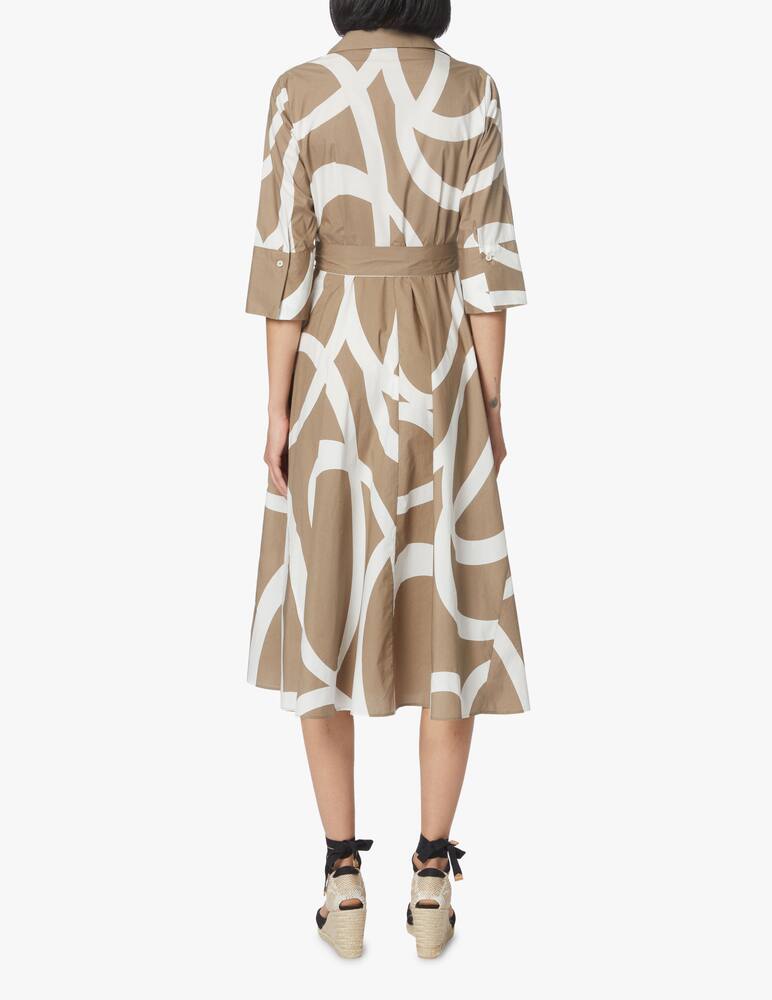 rinascente Rosso35 Abito midi  in cotone - beige