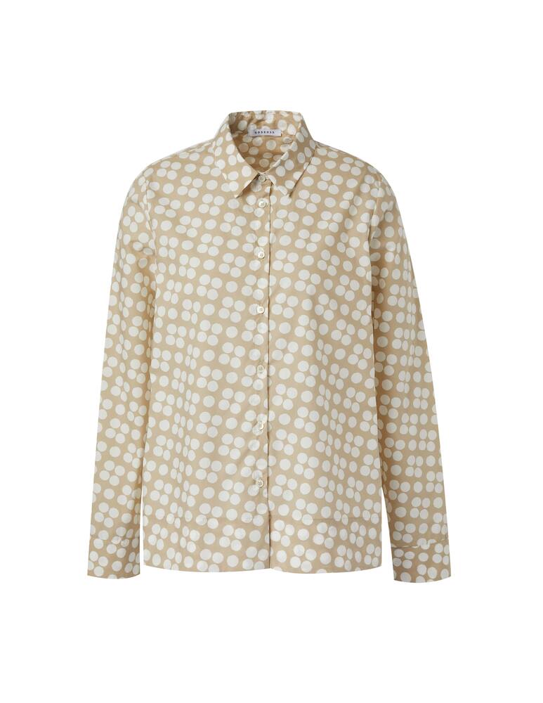 rinascente Rosso35 Oversized polka dot shirt - beige