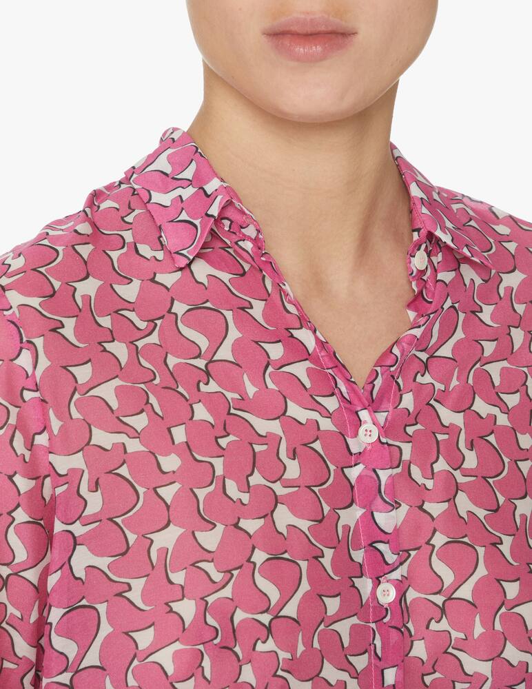 rinascente Rosso35 Cotton blend printed shirt - pink